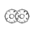 Motorsport 10" Flush mount speaker grill White pair steel