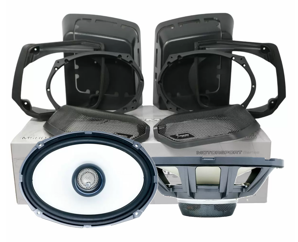 Diamond Audio MSHXM694LK13 - 1998-2013 Harley Davidson Cut-in Lid Kit with HXM69F4 (4Ω) Speakers