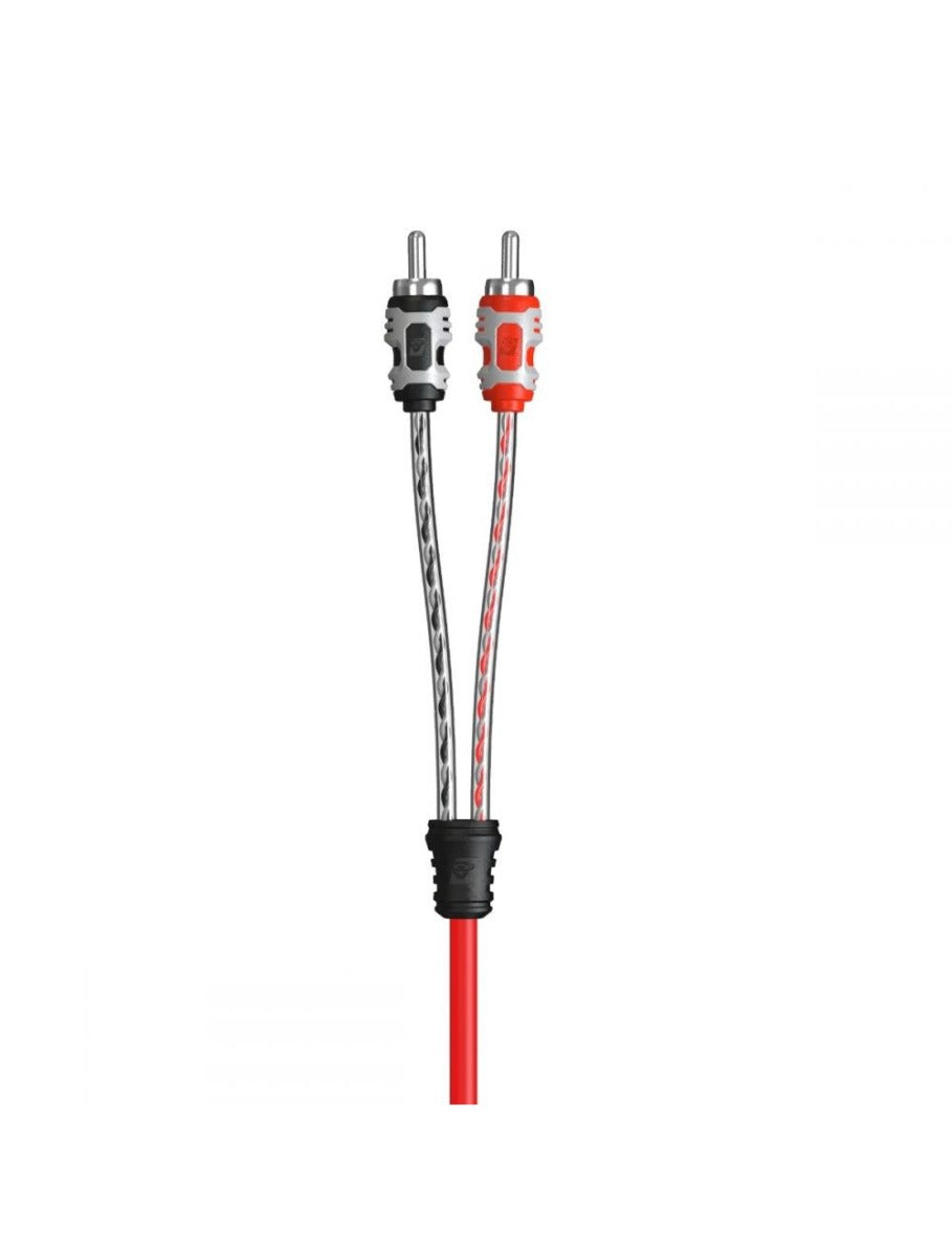 Cerwin Vega Interconnects 2 Channel Dual Twisted RCA Cable with Dual Molded Ends 10ft