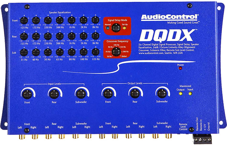 AudioControl DQ-61-BL - 6-Channel Black Equalizer – AL & ED's Autosound