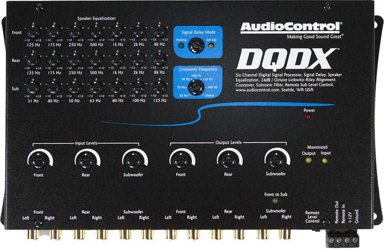 AudioControl DQDX - 6 Channel Performance Digital Signal Processor with EQ, Crossover