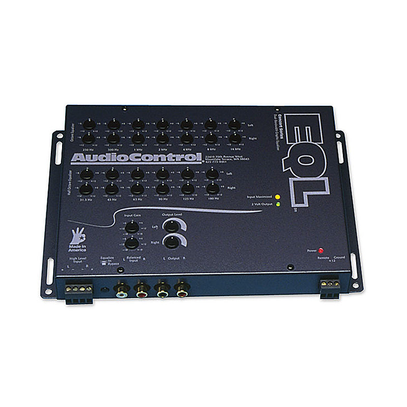 AudioControl EQL - 2-Channel Trunk Mount Dual Bandwidth Graphic Equalizer and Pre-Amp