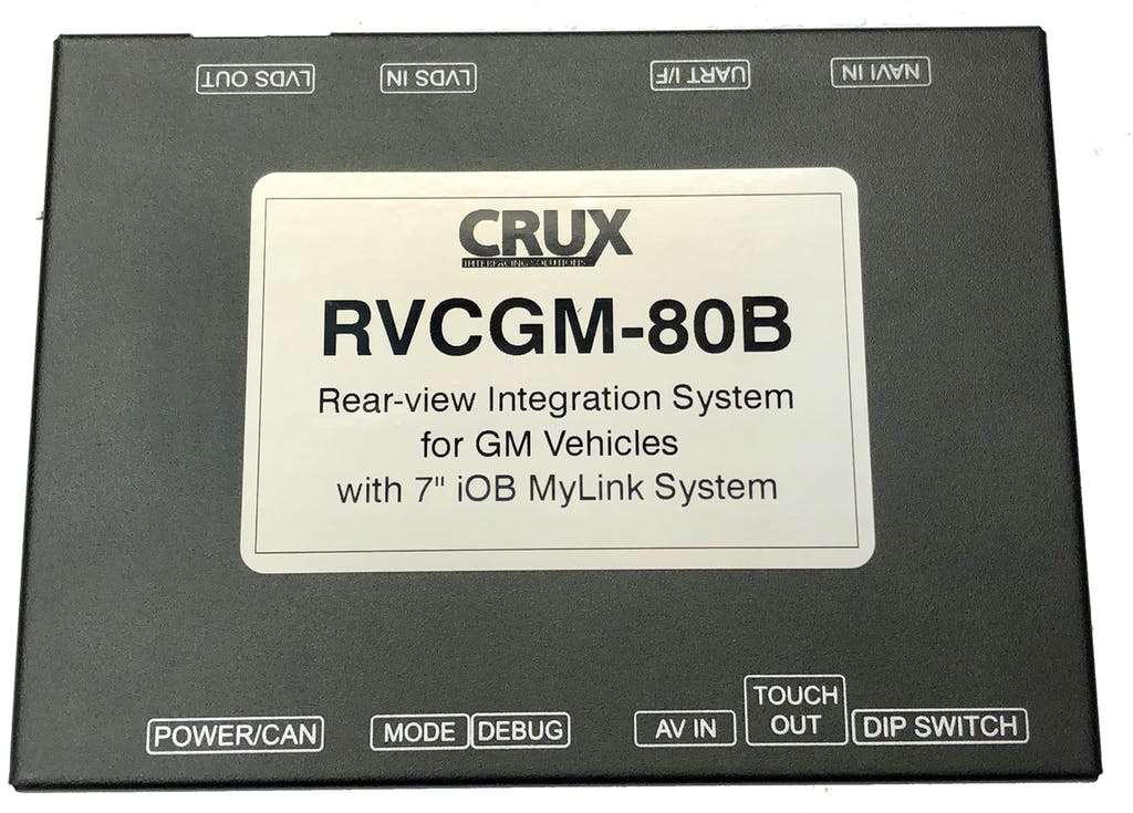 CRUX RVCGM-80B Rear-View Integration Interface for Select Chevrolet and GMC Vehicles