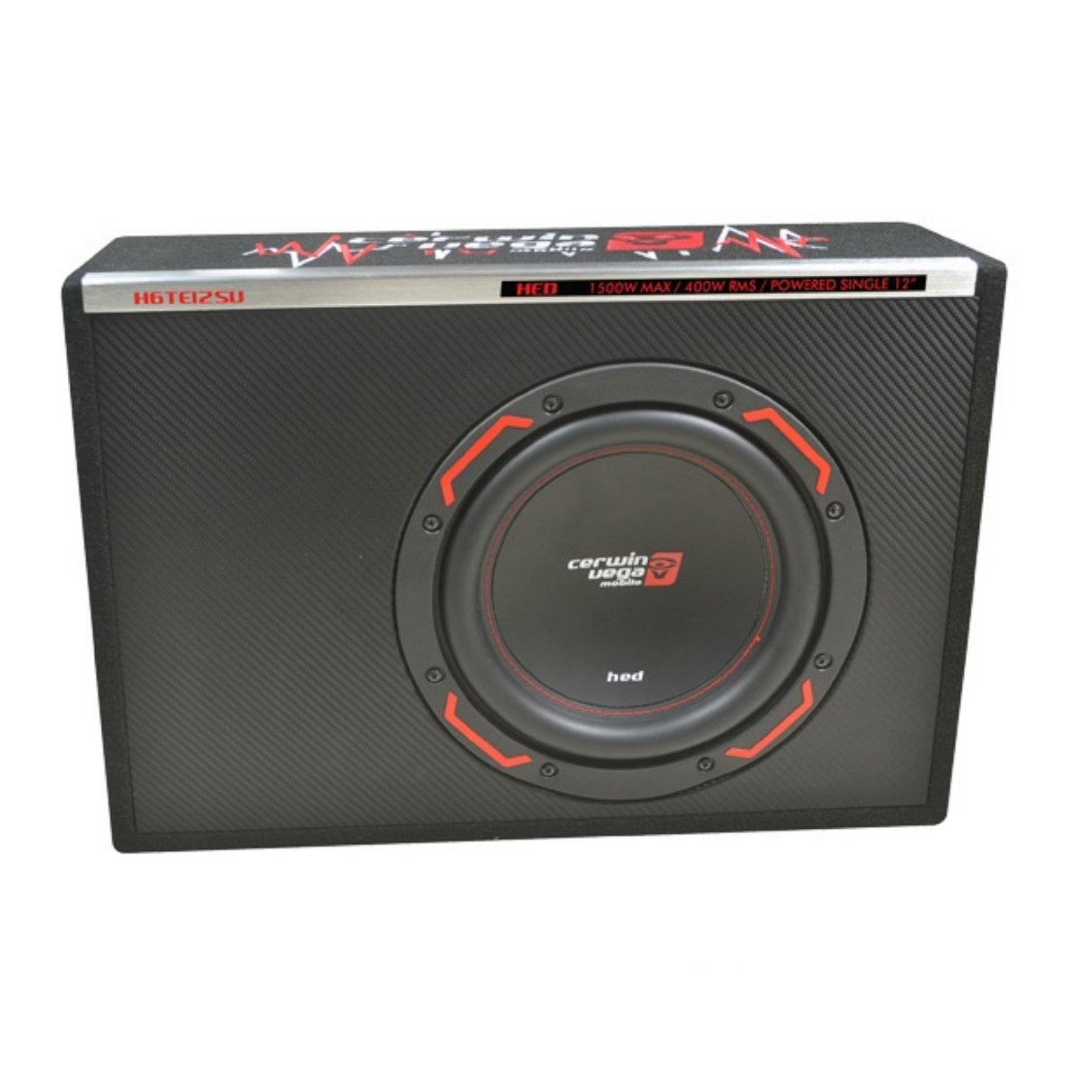 Cerwin Vega Car Audio HED Series Subwoofer 400W 12" Amplifier Kit Compact Box Ventilation