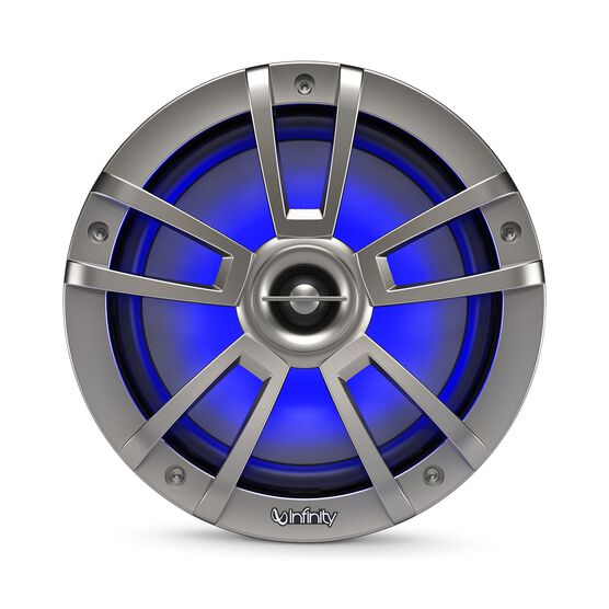 Infinity 822MLT - 8" 2-way marine speaker with RGB lighting Titanium