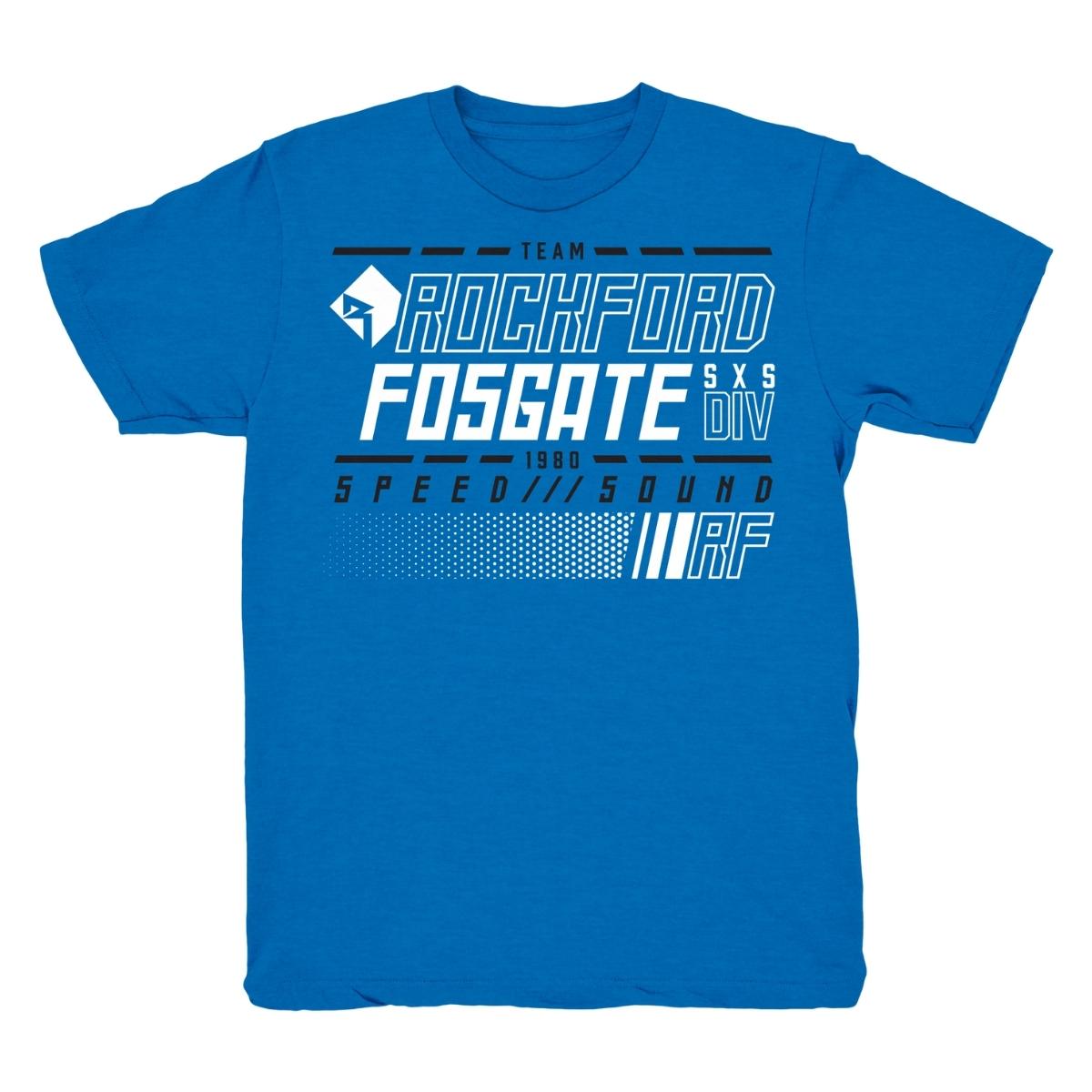 POP-SPEED19 Royal blue T-shirt with team RF logo