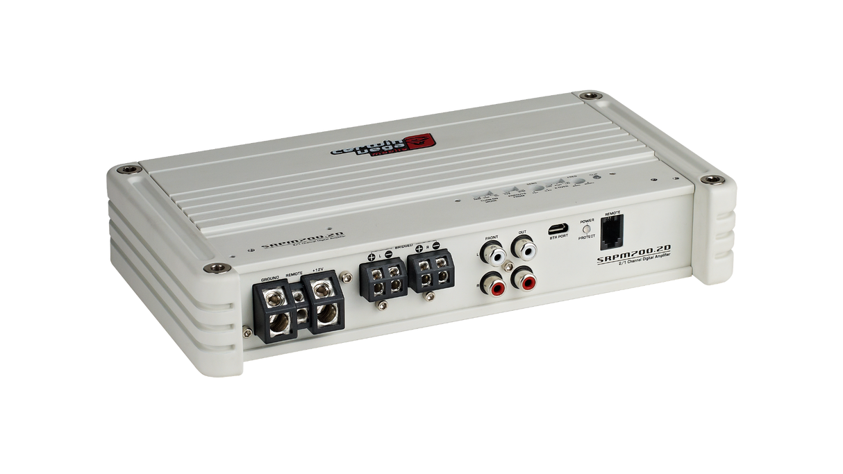 SRPM700.2DW - 700W RMS RPM Series Class-D 2 inchannel 2 Ohm Stable Marine Amplifier