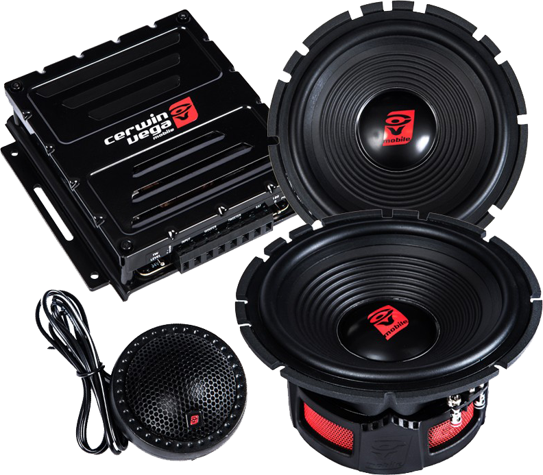 Cerwin Vega Car Audio Stroker Pro Speaker 6.5-Inch 125W RMS/400 Watts Max 2-Way Component Speaker Set